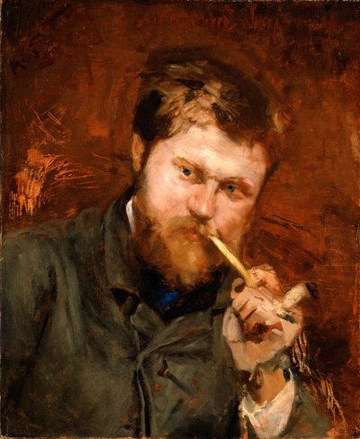 Mann, der eine Pfeife raucht, ca. 1875 von Jean Alexandre Joseph Falguiere